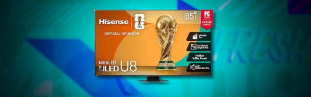 Score a $1,000 discount on the 85-inch Hisense Class U8 Mini-LED TV right now at Amazon