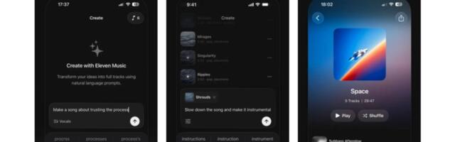 The ElevenLabs AI music generator turns your ideas into 3-minute songs