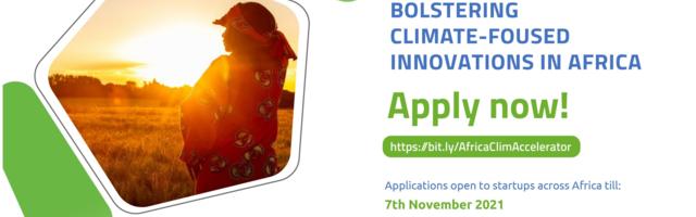 Climate-focused innovations invited to apply for Africa ClimAccelerator