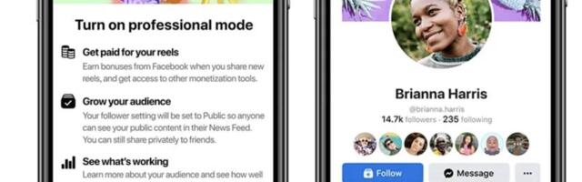 Facebook launches professional mode for creators in US