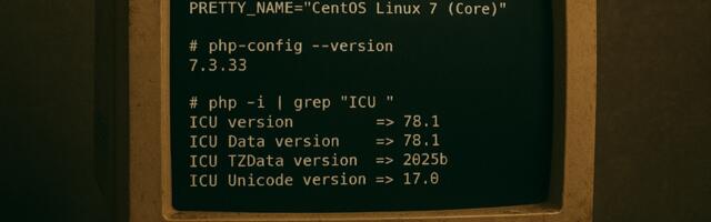 Обнови ICU в PHP 7.3 intl на Centos 7, если осмелишься