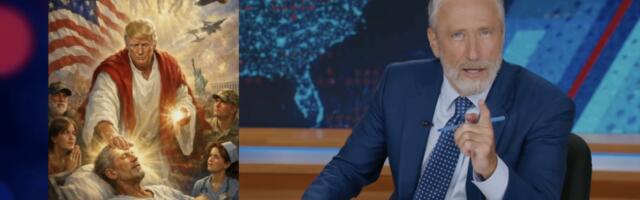 Jon Stewart weighs in on Trumps angry Truth Social posts attacking the Pope