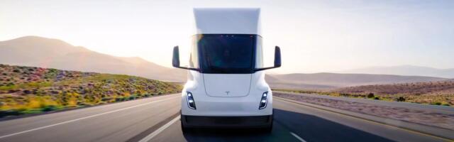 A Tesla Semi crashed and caught fire on a California highway