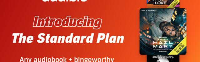 Audible's new plan is $9 a month and still includes an audiobook credit