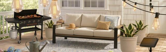 Create your dream backyard with Walmart's Patio and Garden Event — up to 50% off patio furniture, planters, grills, lawnmowers, and more