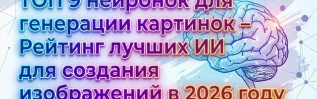 Топ-9 бесплатных нейросетей для генерации изображений: лучшие AI генераторы 2026 года
