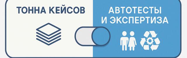 Тестирование без тонны кейсов: свобода, автотесты и наша экспертиза