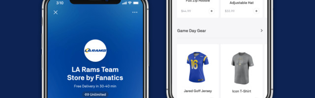 LA Rams, Fanatics and Postmates coordinate on an on-demand pop-up