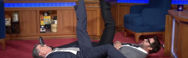 John Krasinskis interview with Stephen Colbert is a wild ride
