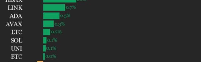 CoinDesk 20 performance update: Polkadot (DOT) drops 2.3% as index trades lower