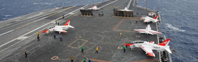 U.S. Loses $60 Million Fighter Jet After It Slips Off Moving Aircraft Carrier