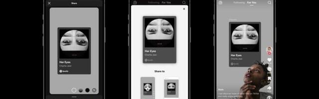 You can now post tracks to TikTok from Spotify and Apple Music