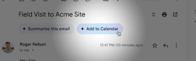 Gmail gains Gemini-powered “Add to calendar” button