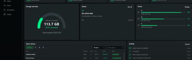 Game Compressor can save you hundreds of GB across your game library — as storage prices remain high, utility leverages Windows' built-in LZX compression for substantial space savings