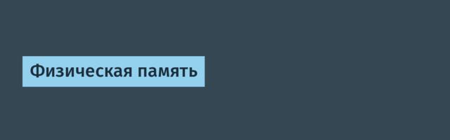 Физическая память
