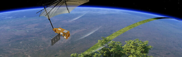 Giant radar ‘umbrella’ launches into space on mission to transform climate science
