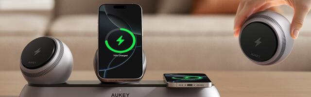 Aukey’s new wireless charger gives you more freedom through the power of the orbs