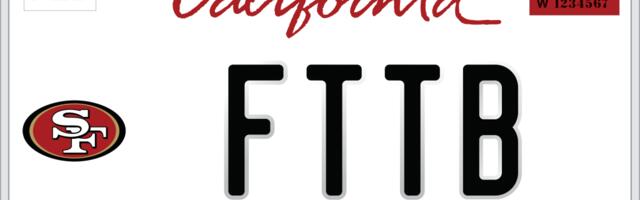 San Francisco 49ers to provide free license plates, ensuring specialty plate will be printed