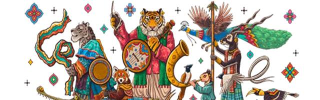 Google celebrates India's 76th Republic Day with a wildlife parade doodle Google celebrates India's 76th Republic Day with a wildlife parade doodle