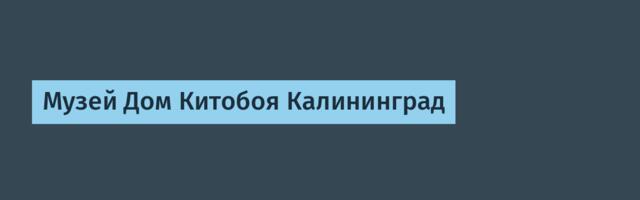 Музей Дом Китобоя Калининград