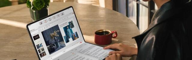 Huawei MateBook Fold Ultimate is an 18" all-screen laptop that folds to the size of a 13" laptop