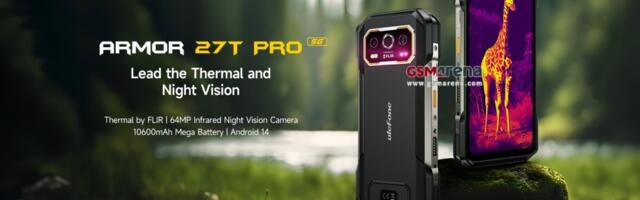 Here's the Ulefone Armor 27T Pro with thermal camera and 10,600 mAh battery
