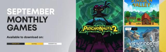 The PS Plus monthly games for September include Psychonauts 2 and Stardew Valley
