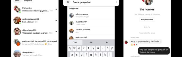 Threads users can now start group chats with up to 50 friends