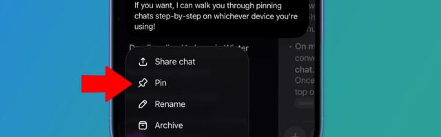 Pinned chats in ChatGPT are here – and so is a mildly annoying restriction