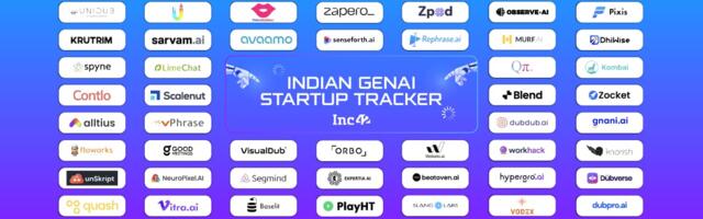 Indian GenAI Startup Tracker: 60+ Startups Putting India On The Global AI Map