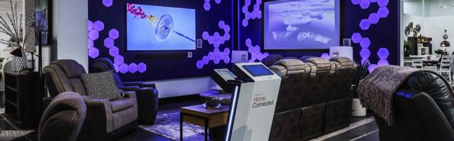 Ashley and Samsung's interactive showroom lets you see how tech will work in your home, rather than imagine it