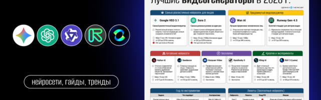 ТОП-10 лучших видеогенераторов в 2026 году