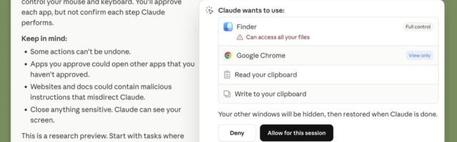 Anthropic’s Claude Code and Cowork can control your computer