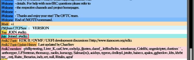 Someone made a functioning IRC client that runs entirely inside the motherboard's UEFI