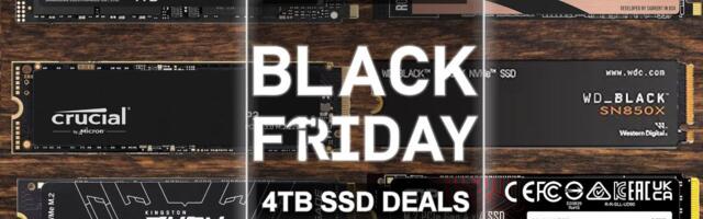 Black Friday 4TB SSD deals start at $0.05 per GB, include speedy PCIe 4 and PCIe 5 drives
