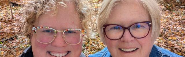 I bought my grandparents' house and lived next to my mom. When she decided to move, it was hard on both of us.