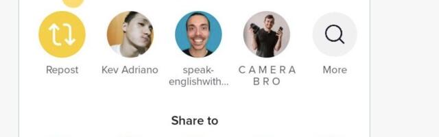 TikTok adds Repost button