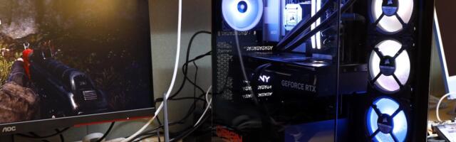 Origin PC Neuron 3500X Review: A Fish Tank of Light
