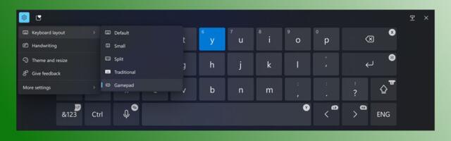 Windows 11’s new gamepad keyboard lets you type with an Xbox controller