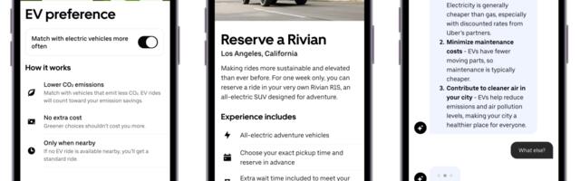 Uber is adding an EV-only option in many cities