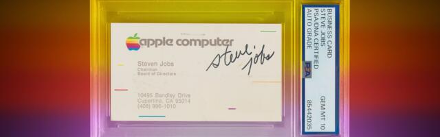 Got $50,000? You Can Bid on This Business Card Signed by Steve Jobs