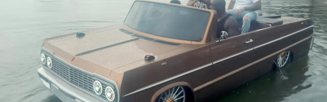 The Newest Ride In Shaq's Collection Is A '60s Impala (And It Sails On Water)