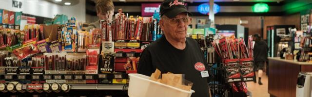 I'm 90 and work at a convenience store. I make $14.90 an hour and money is tight, but I hope to retire.