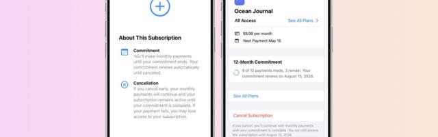 Apple Introduces App Store Monthly Subscriptions With 12-Month Commitment