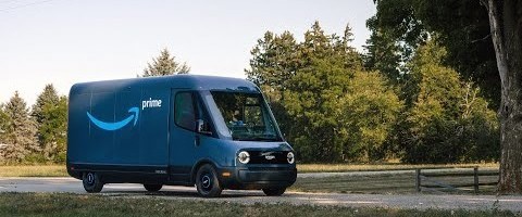 Amazon debuts its first fully electric delivery vehicle, created in partnership with Rivian