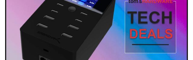 Charge all the things for over 50% off with this superb deal on Sabrent's LCD screen-equipped 252W 8-port USB charger
