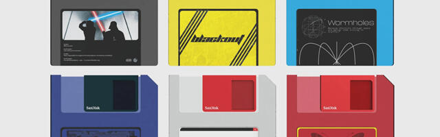 This creative concept reinvents the 1.44MB floppy disk as a modern storage device – a holder for today’s SD cards packing terabytes of storage