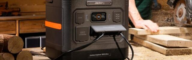 The water-resistant Jackery Explorer 1500 Ultra portable power station is $300 off at Amazon