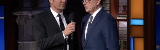 Stephen Colberts interview outtakes with Jimmy Fallon are well worth a watch