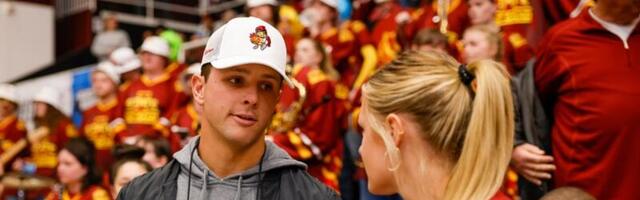 Photos: Brock Purdy reps Iowa State at Stanford women’s basketball game thriller